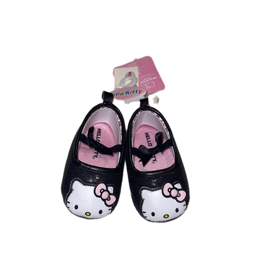 Hello Kitty Baby Size 3/ 9-12 Months Black Shoes